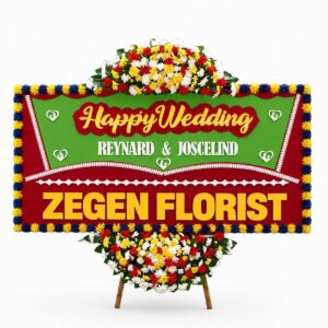 Bunga Papan Wedding 001